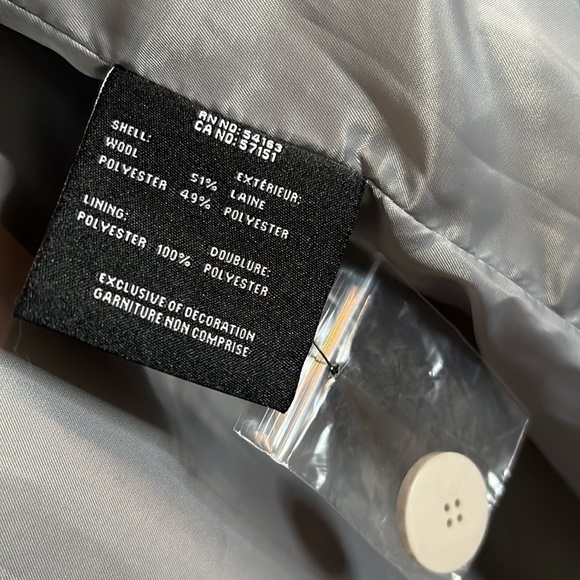 Andrew Marc Geller Assymetrical Long Coat Size M In Ivory - Picture 8 of 16